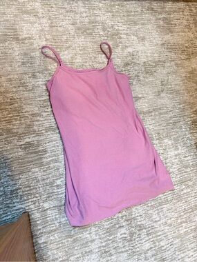 Beyond Yoga Pink Spaghetti-Strap Skort Dress